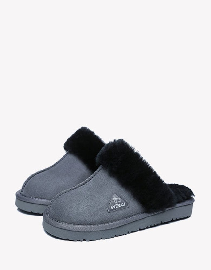 Ltd. Edition Muffin Slipper In Black/Grey | Everau Clearance